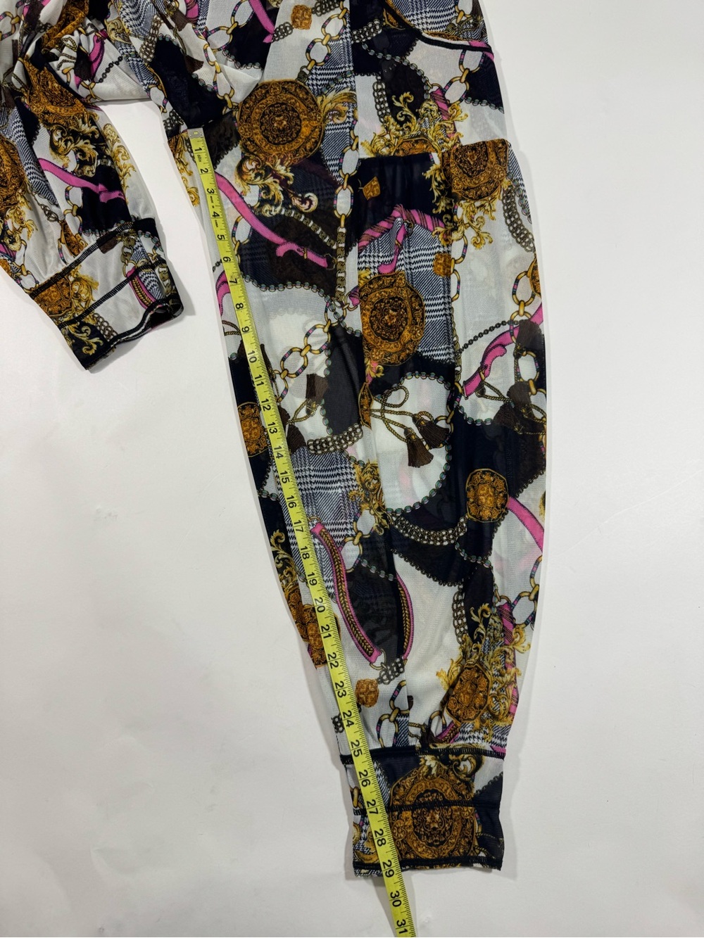 Autumn Teneyl Mesh Dreamer Pants Chain Print - Picture 4 of 6